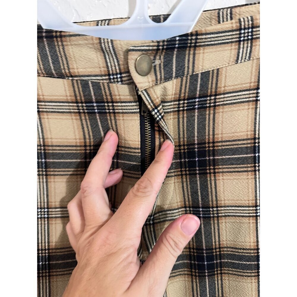Y Forever 21 Y2K 90’s Plaid Bellbottom Flare Pants - Picture 6 of 8